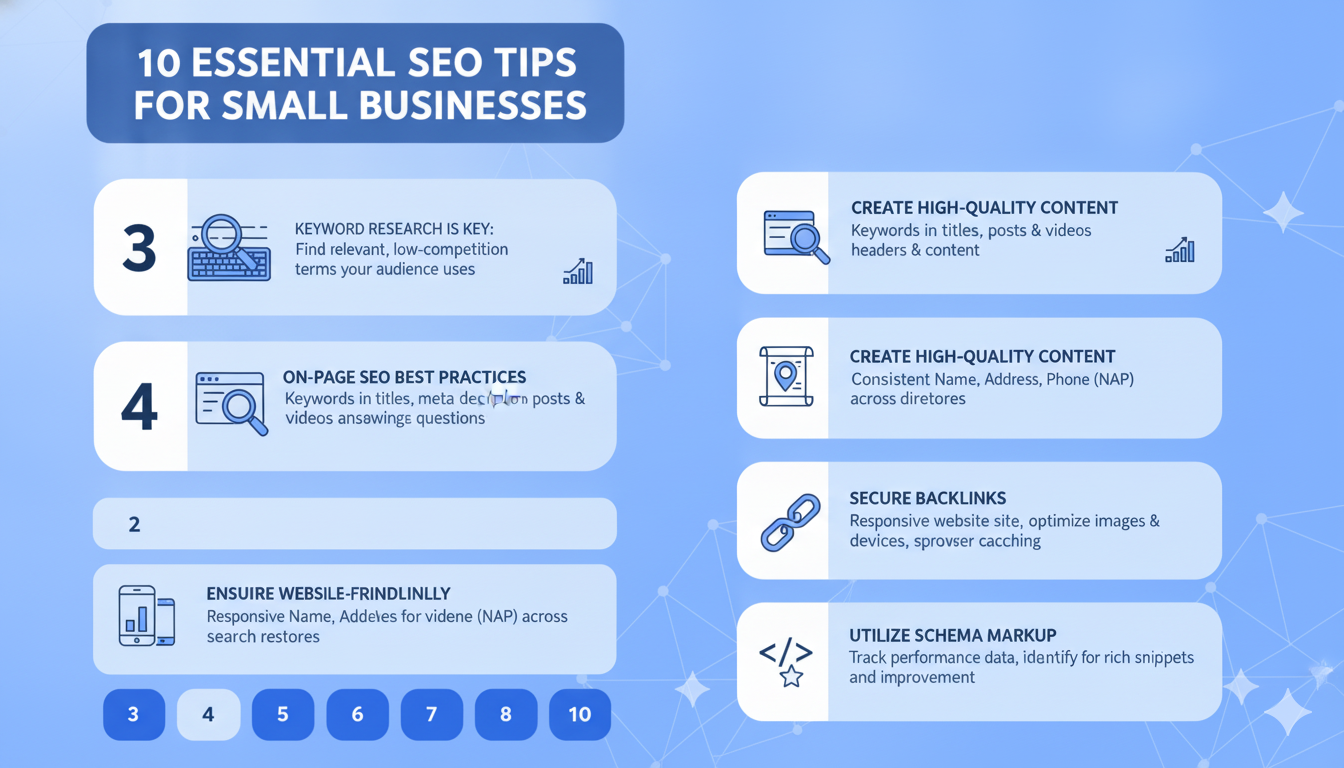 Small business SEO optimization tips improve rankings and traffic